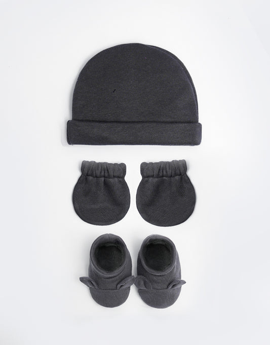 Deep Olive Handmade Cap, Gloves and Shoes pack