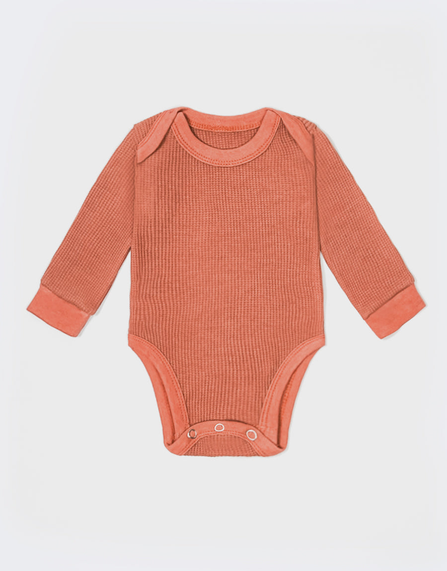 Coral Bodysuit, Pajama, and Bib Set