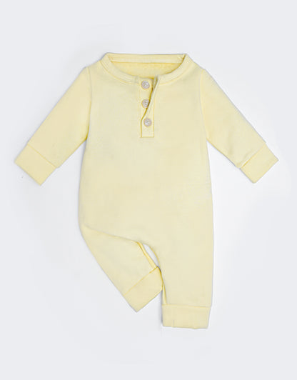 Lemon Button Romper